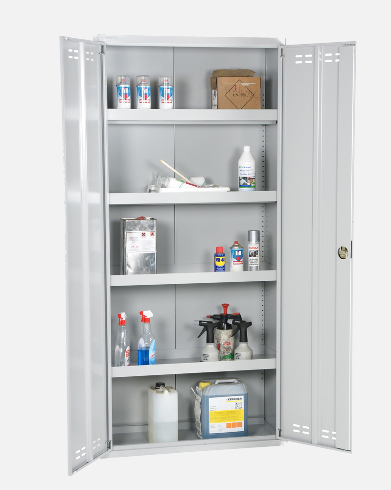 Chemical Cabinet 195x92x42 Flatpack, Grey