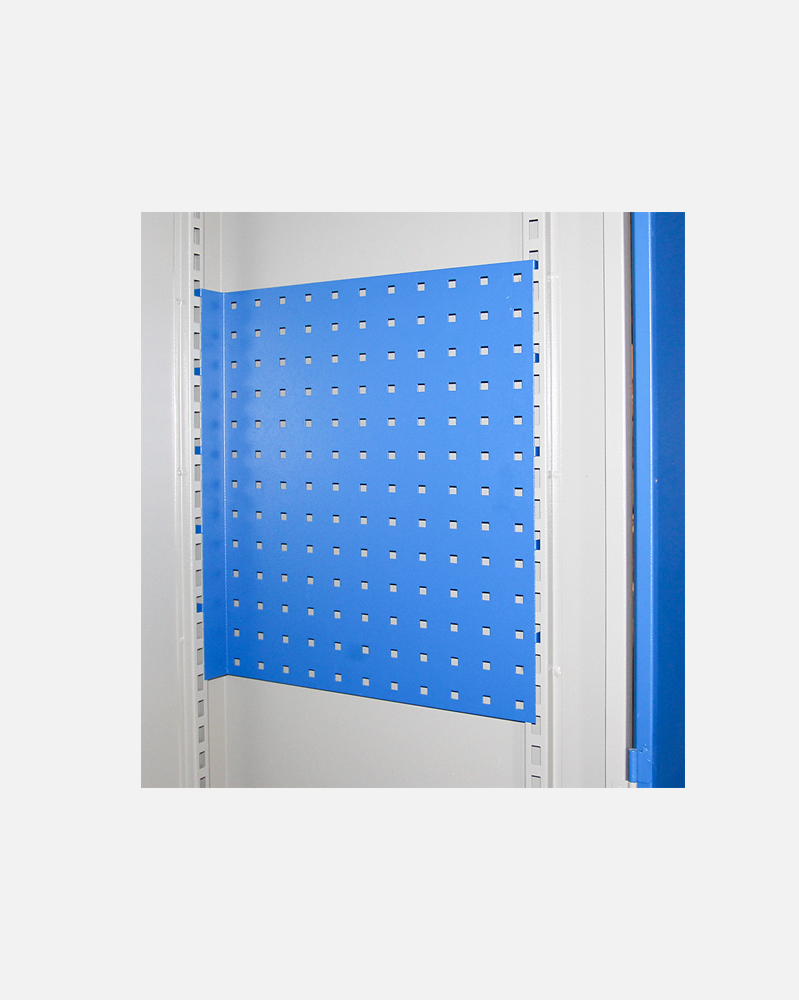Perforated Panel on The Side of Tool Cabinet