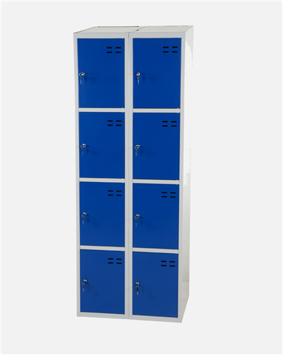 Storage Locker, Blue/Grey 8 Compartments