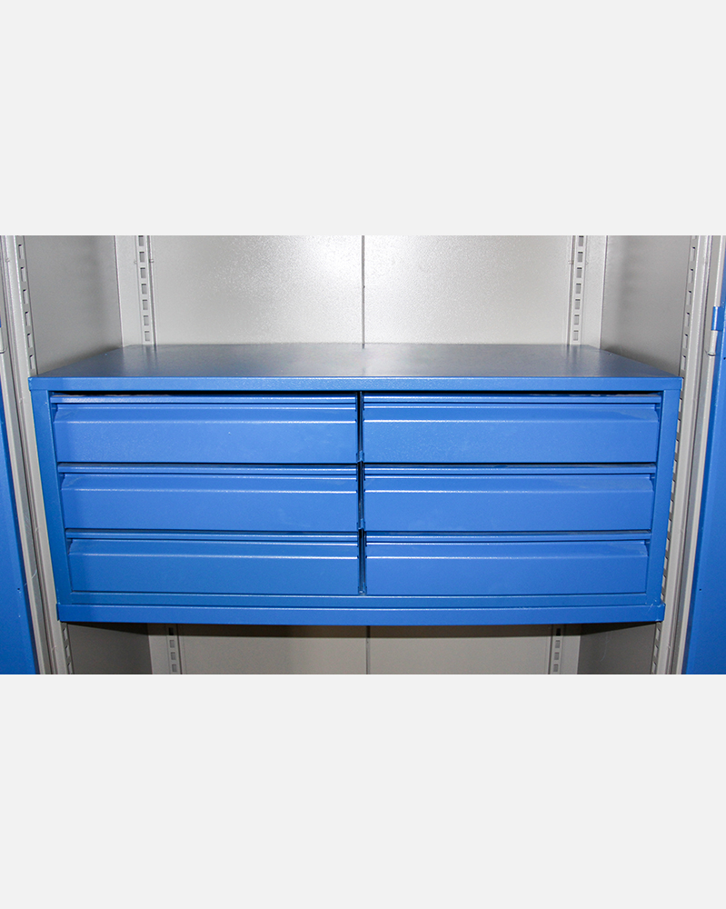 6 Telescopic Drawers in Tool Cabinet