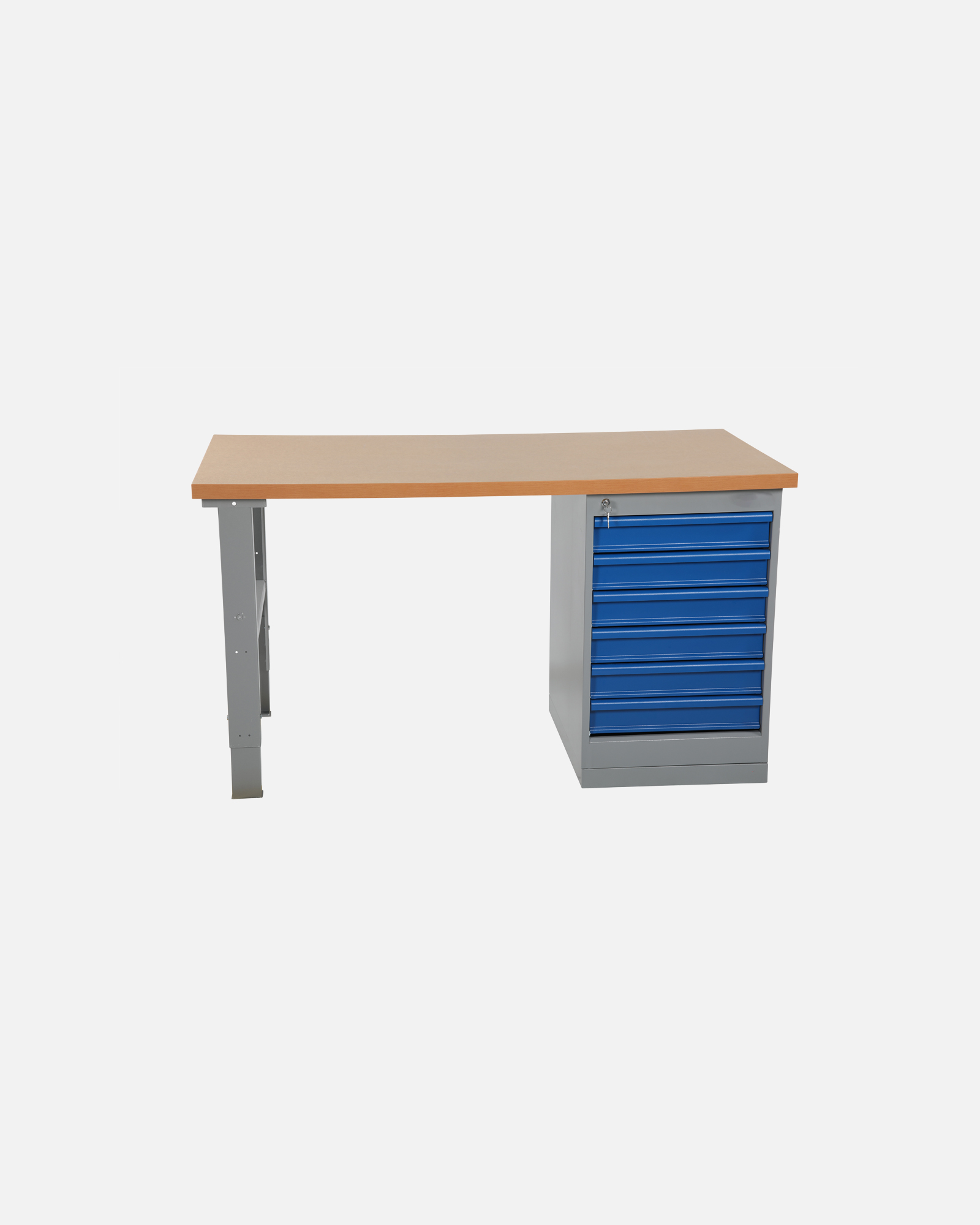 Worktable With Drawer Unit 6 Drawers 2000mm Board
