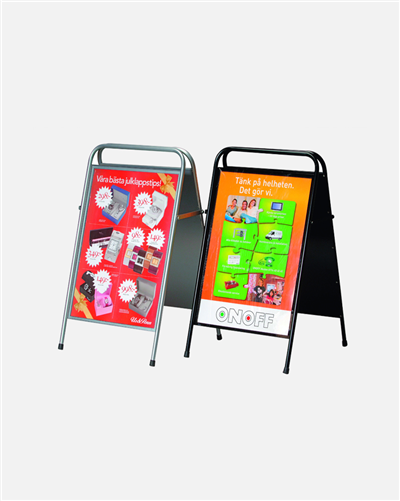 Bảng Hiệu Đứng Đơn Giản Bạc 50x70