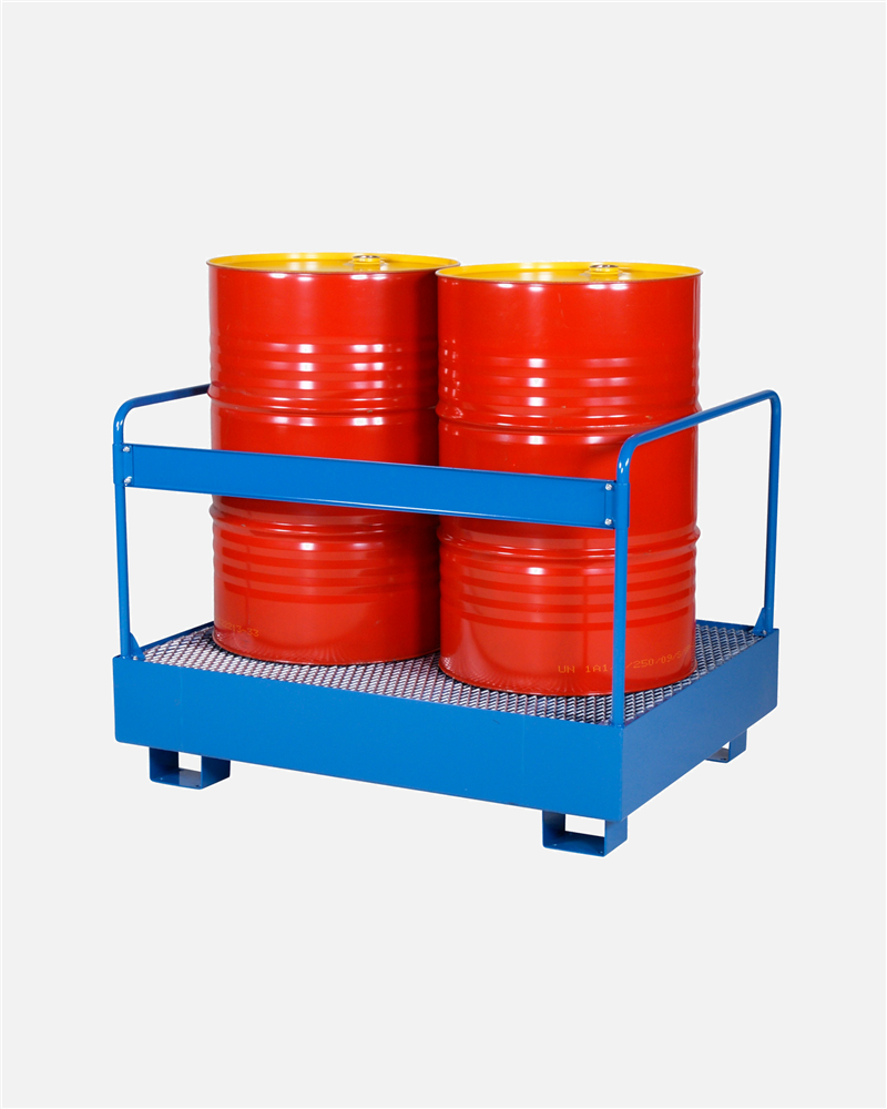 Giá Để 2 Thùng Phuy Có Thanh Chắn