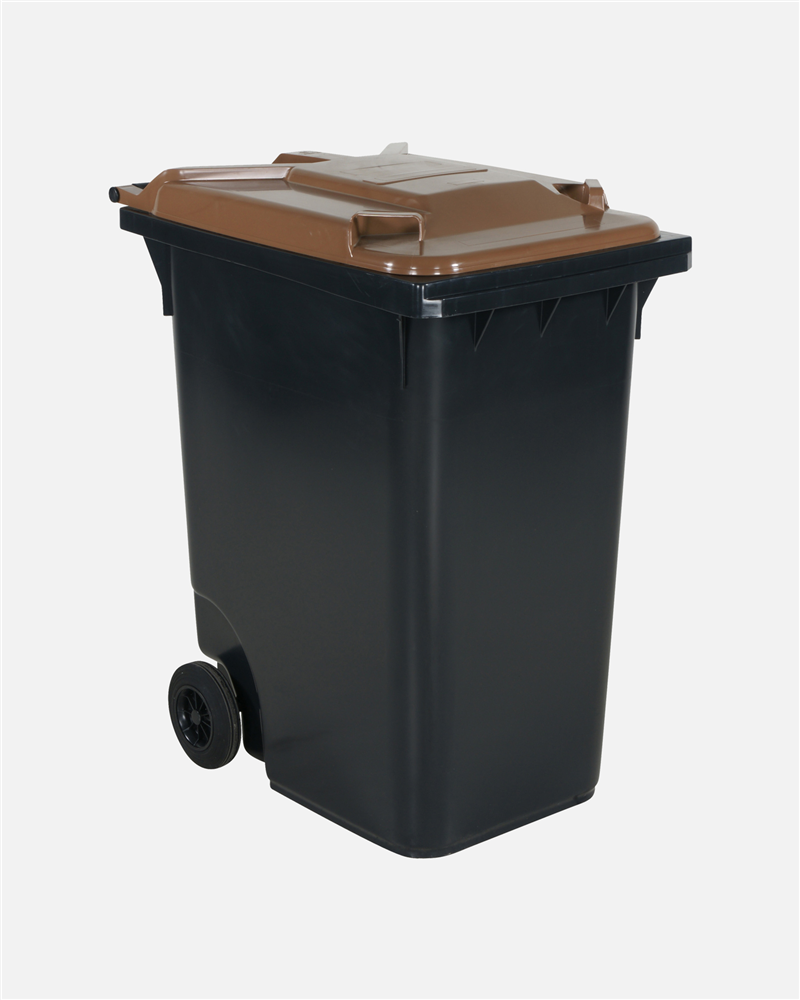 Thùng Rác 360 Lít Nắp Nâu