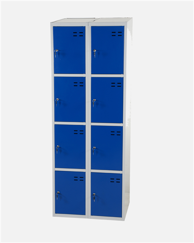 Tủ Sắt Tư Trang 8 Ngăn Xanh Dương/Xám