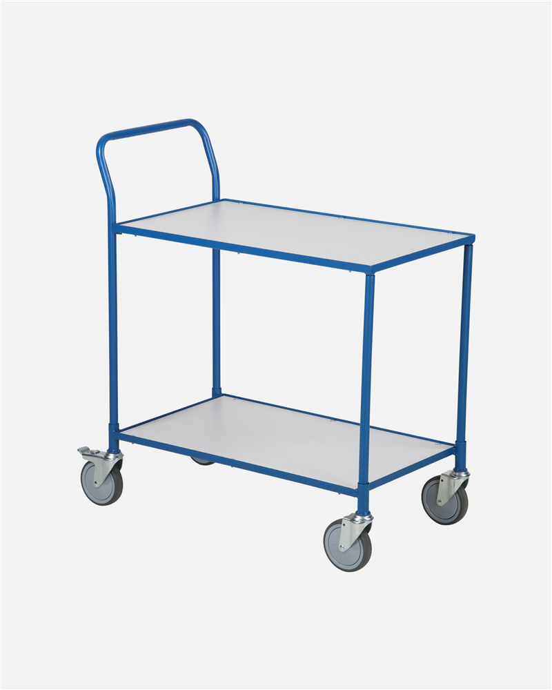 Xe Đẩy Hàng 2 Tầng Xanh Dương 510x710