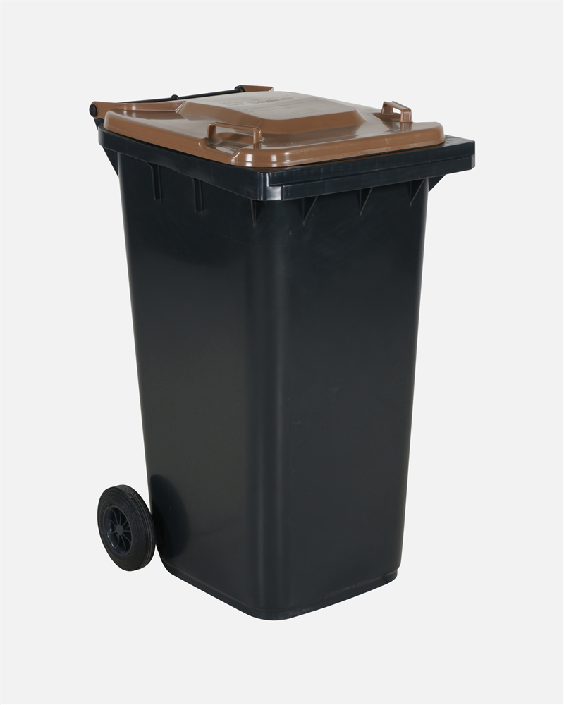 Refuse Bin 240 Litre Brown Lid